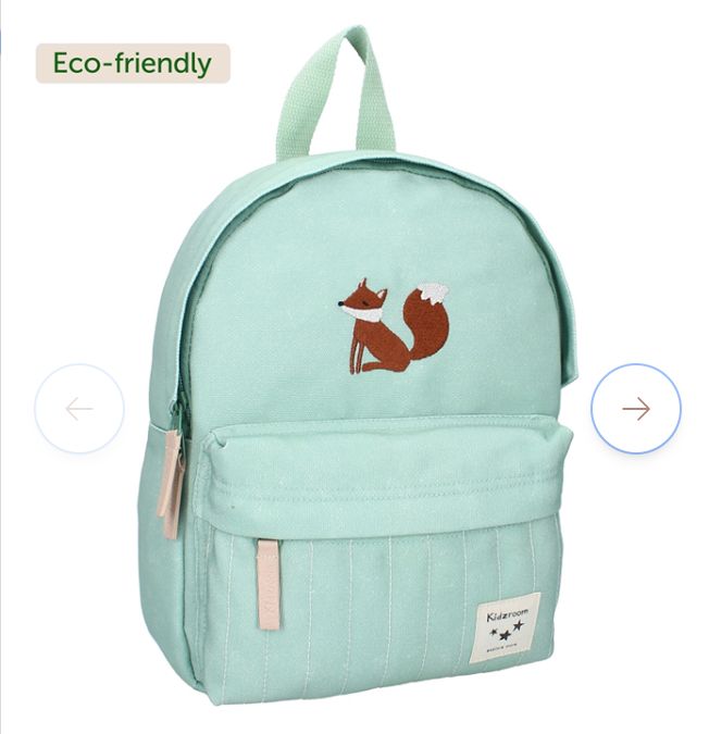 Mochila verde zorrito