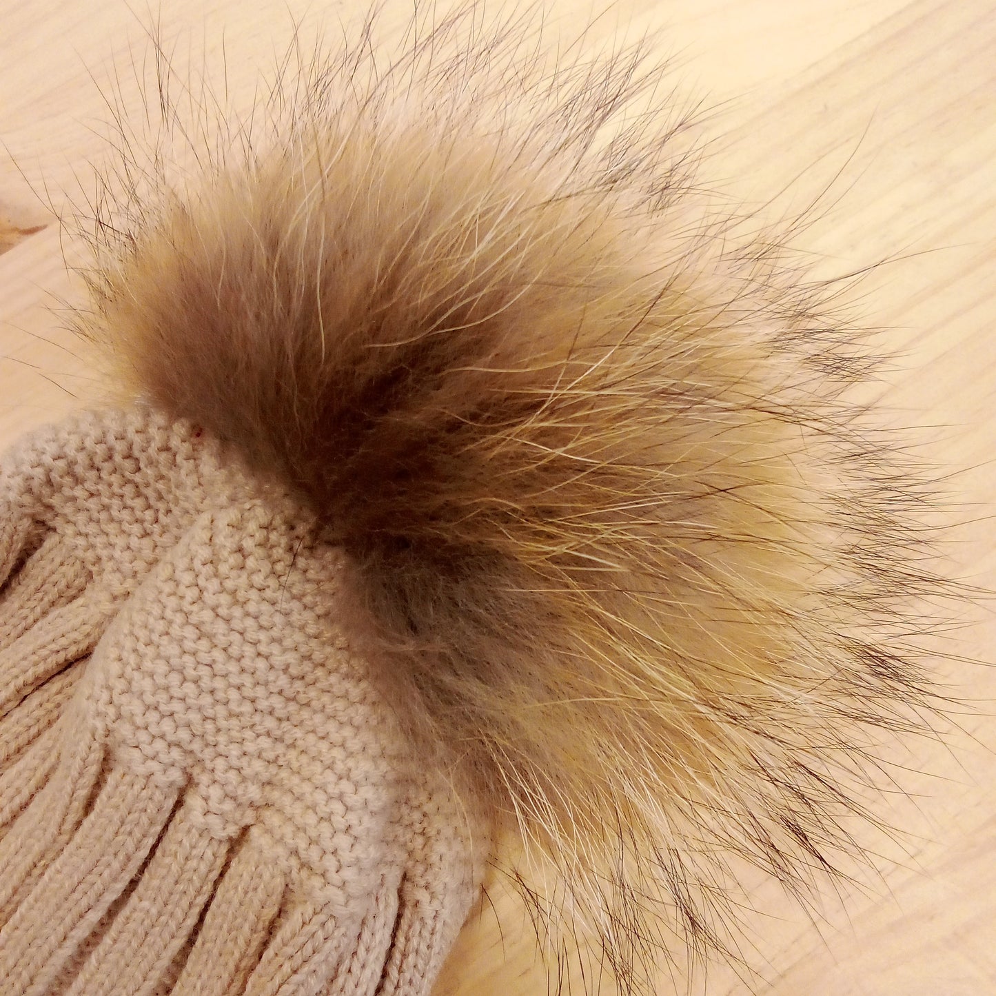 Gorro adulto color arena