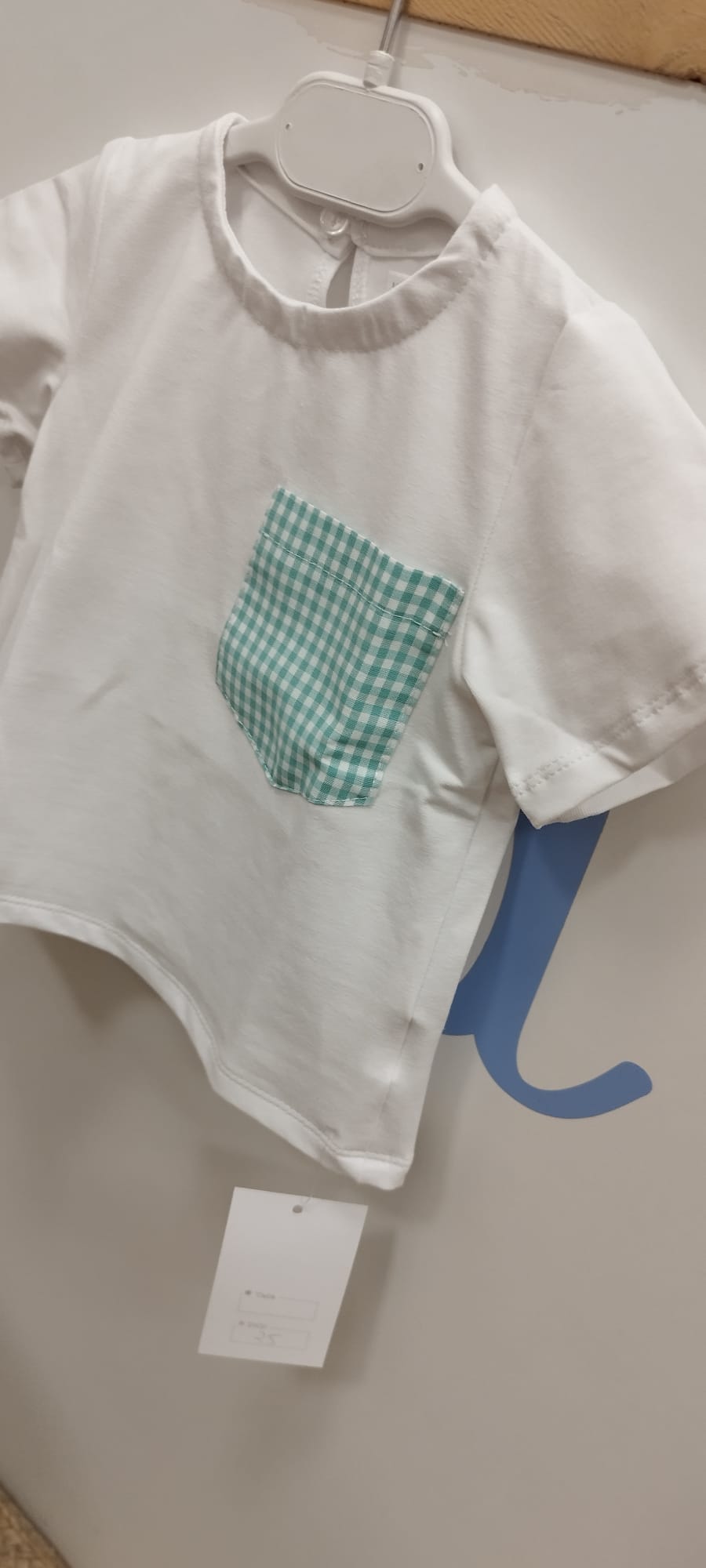 Camiseta bolsillo Vichy (3 colores)