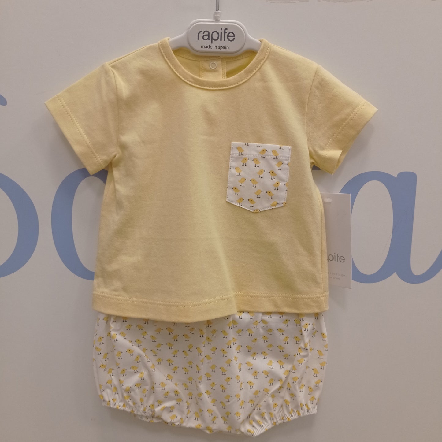 Camisa + cubrepañal pollitos