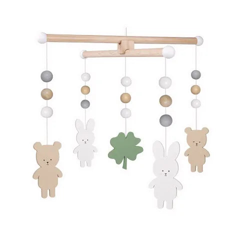 Móvil de cuna bunny y teddy
