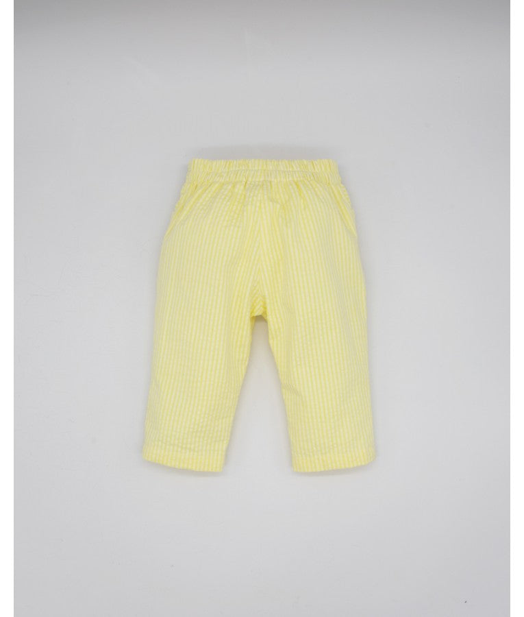 Pantalón Rayas Amarillo/Blanco