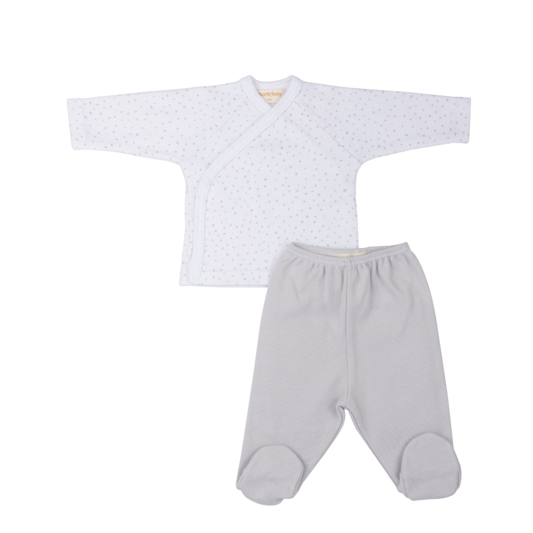 Camiseta y polaina gris cloud