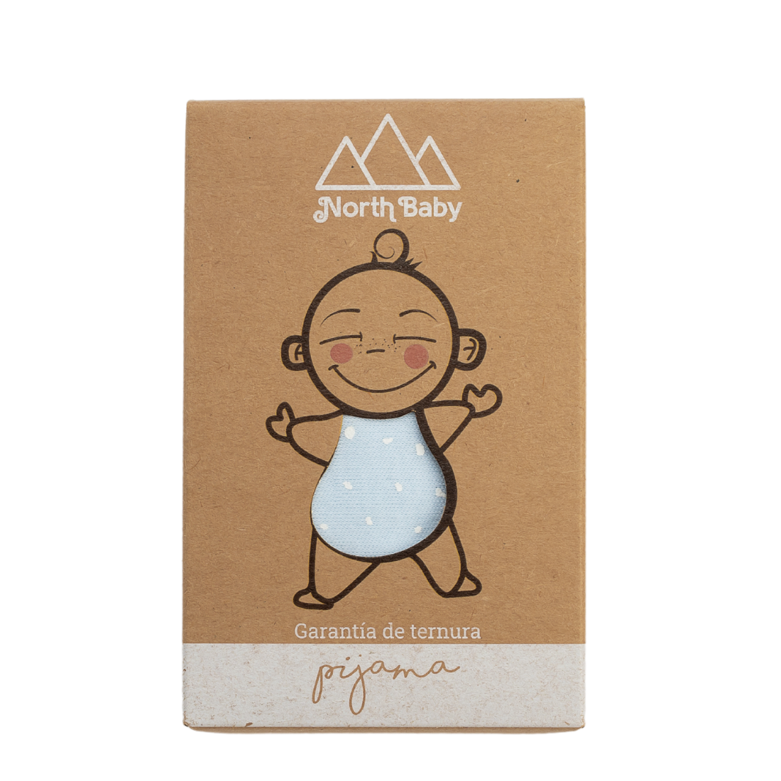 Pijama North Baby Azul topos