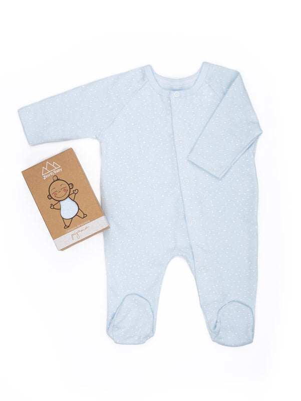 Pijama North Baby Azul topos