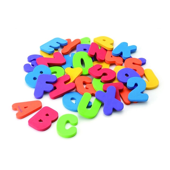 Números y letras para la bañera