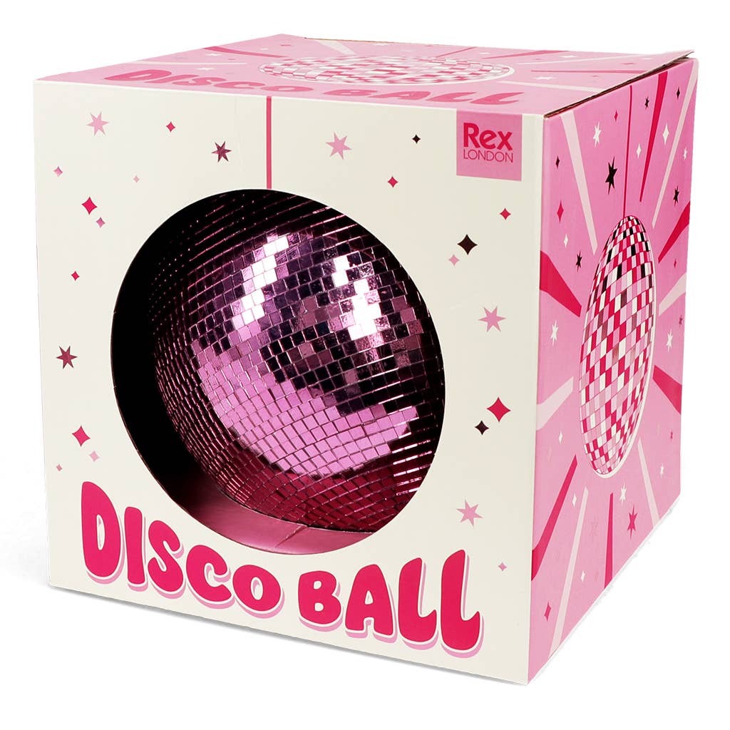 Bola disco fucsia