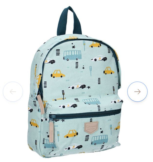 Mochila coches azul