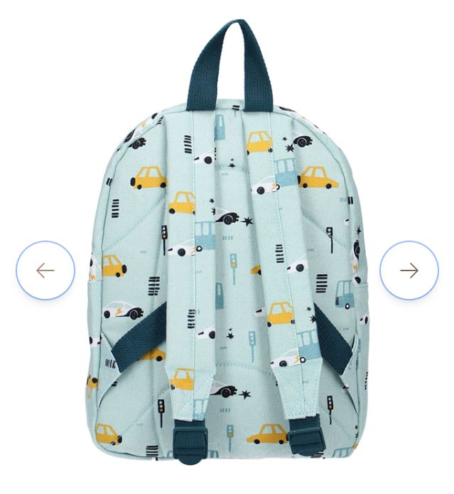 Mochila coches azul