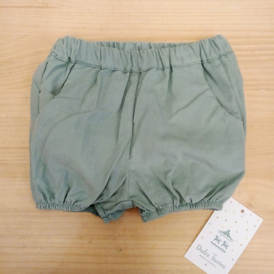 Pantalón corto pana en menta