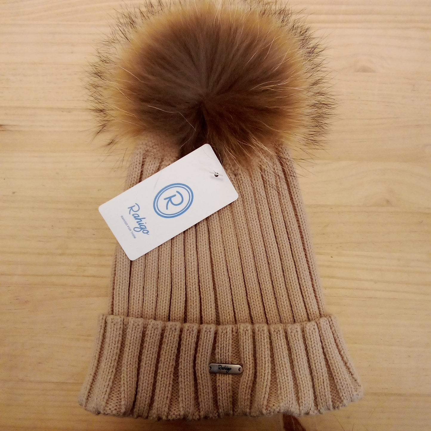 Gorro adulto color arena