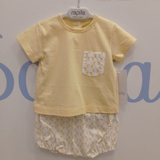 Camisa + cubrepañal pollitos