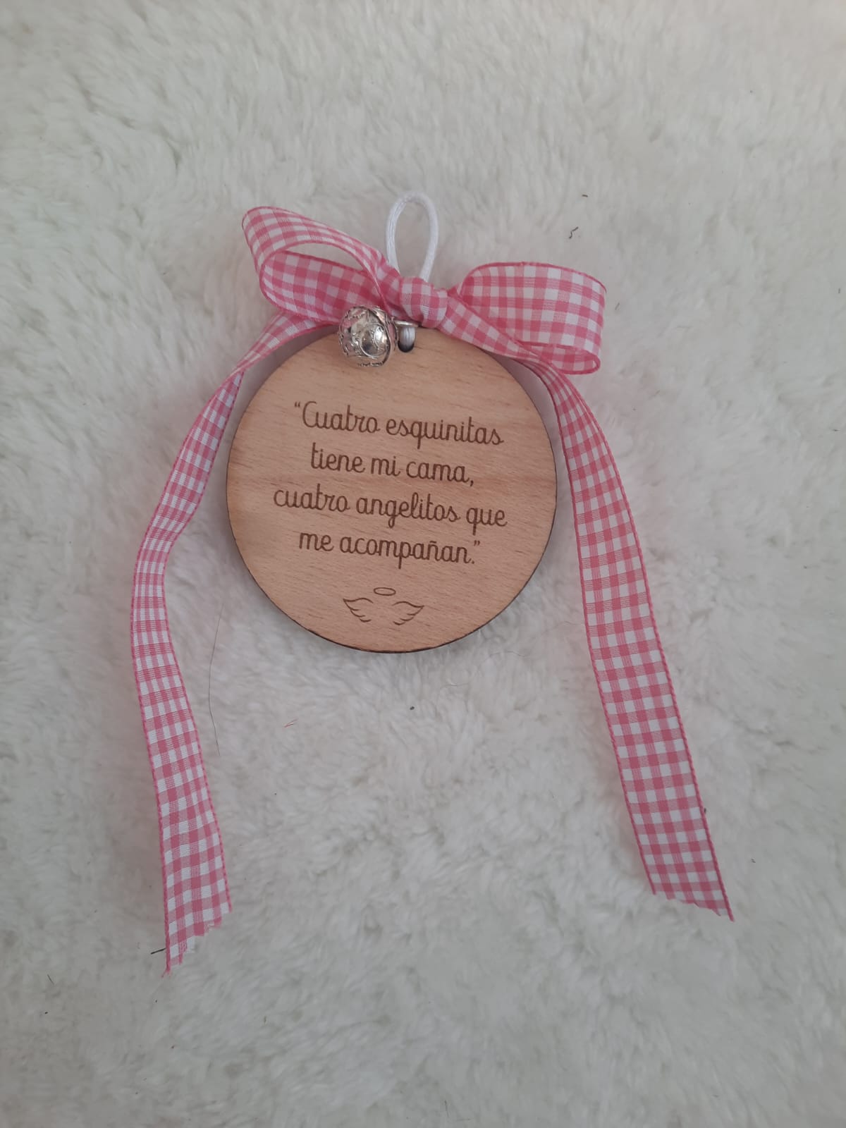 Placa con llamador de ángel (varios colores)