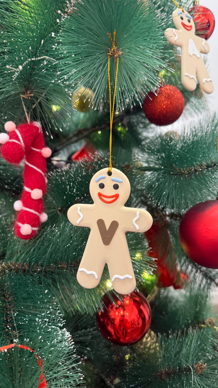 Galleta jengibre con inicial