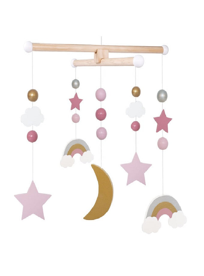 Móvil cuna estrellas y arcoiris