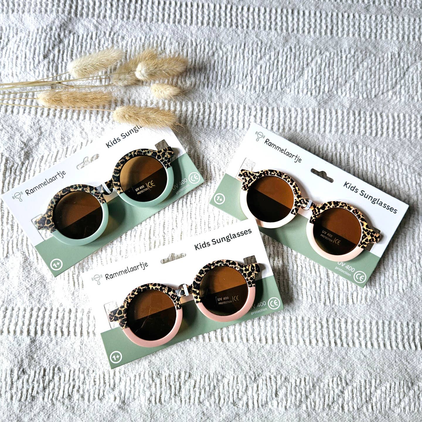 Gafas de sol leopardo verdes