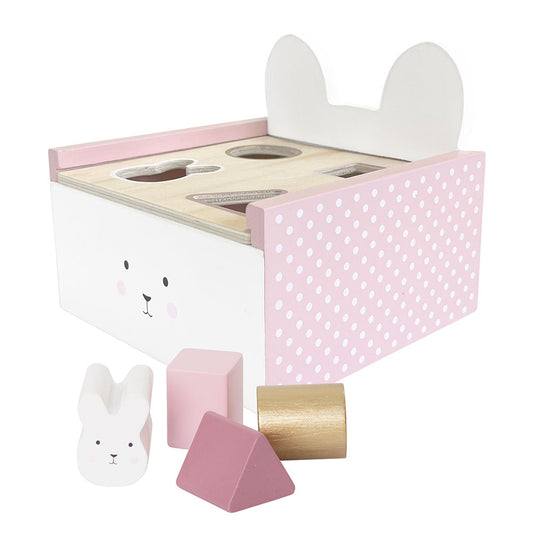 Caja juego de encaje rosa