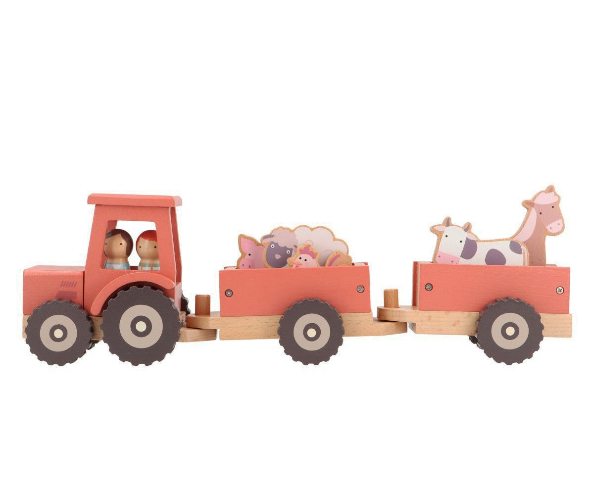 Tractor de granja de madera