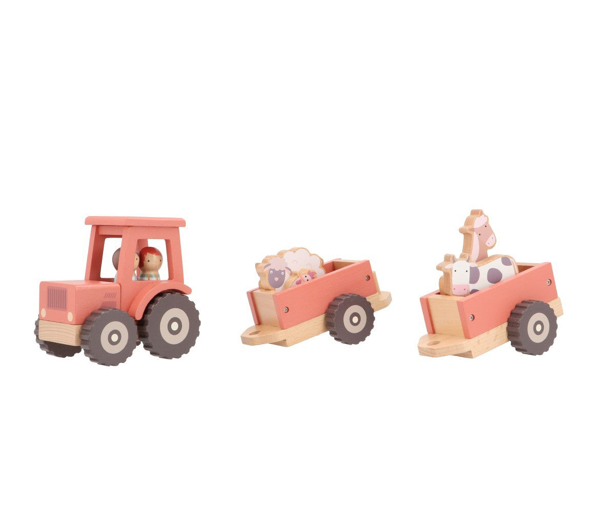 Tractor de granja de madera