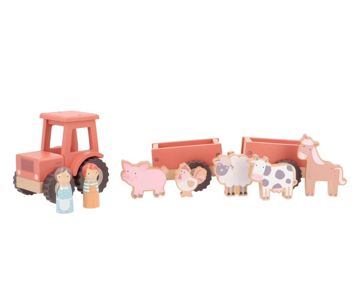 Tractor de granja de madera