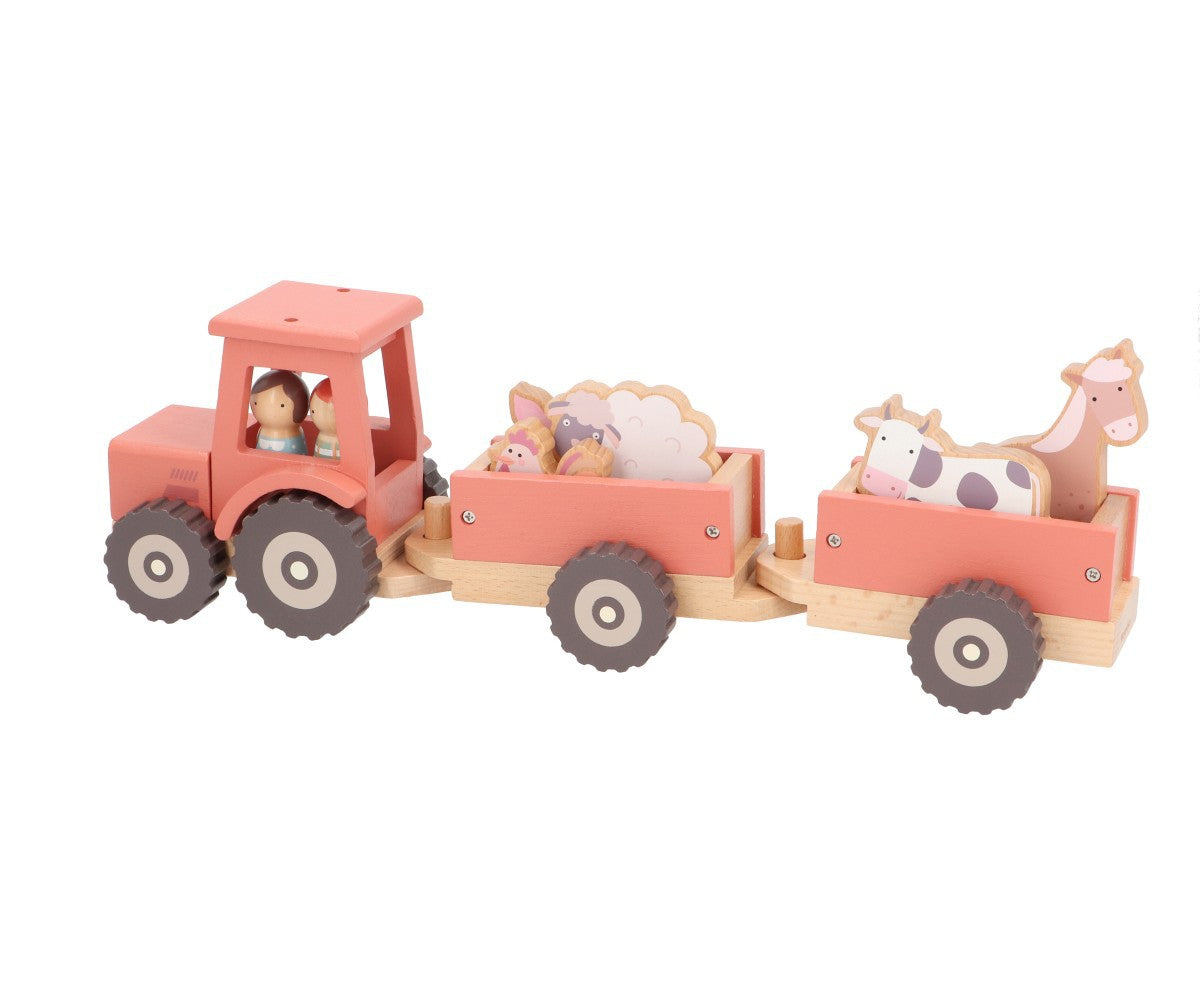 Tractor de granja de madera