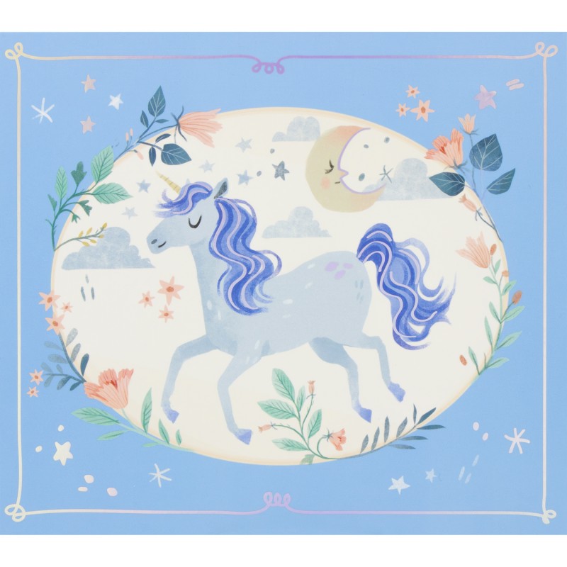 Joyero musical azul 3 pisos