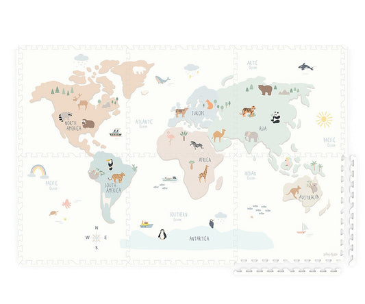 Alfombra de juegos puzzle Worldmap