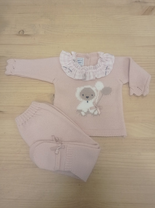 Primera puesta osito rosa