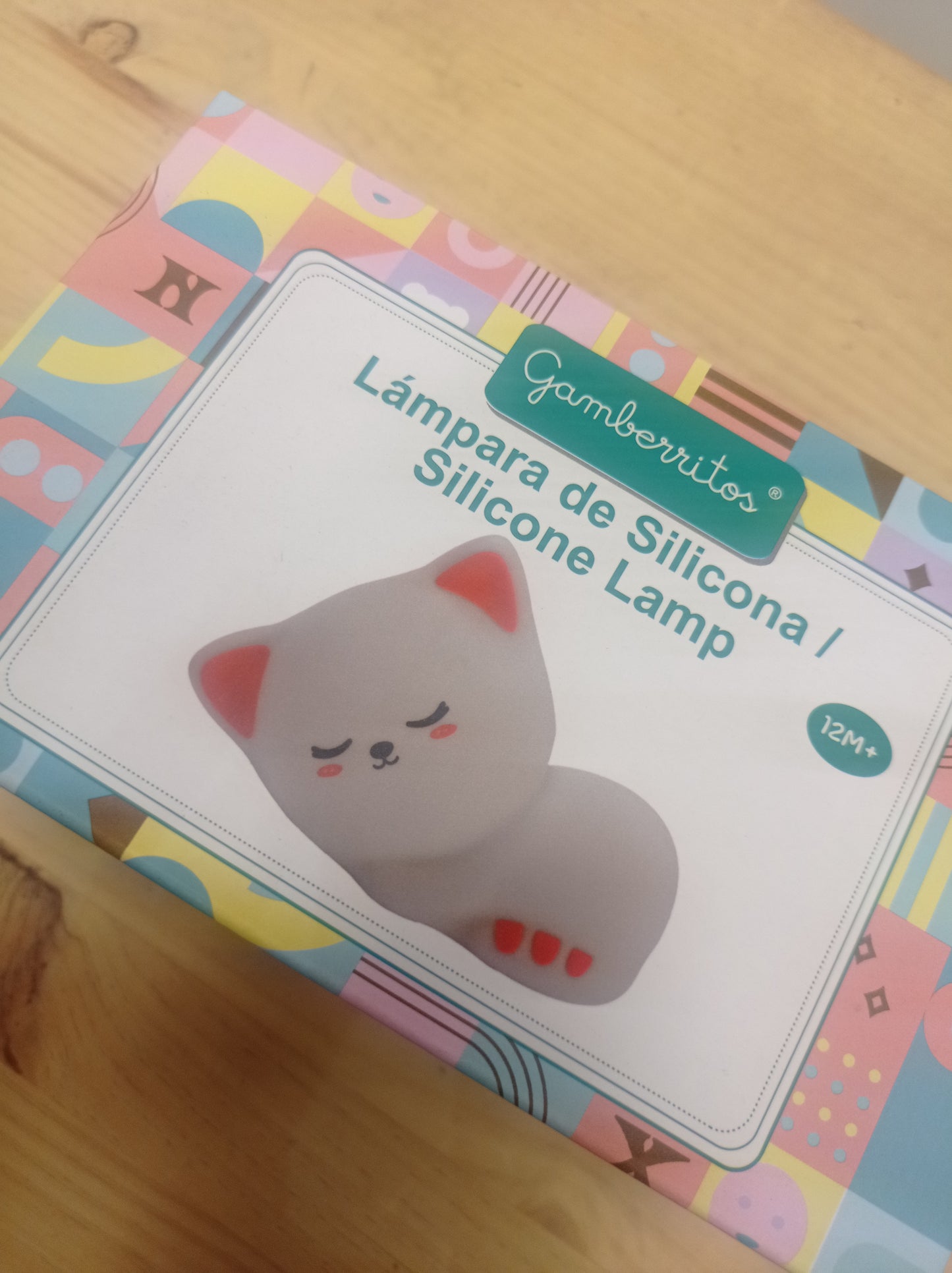 Lámpara de silicona gatito
