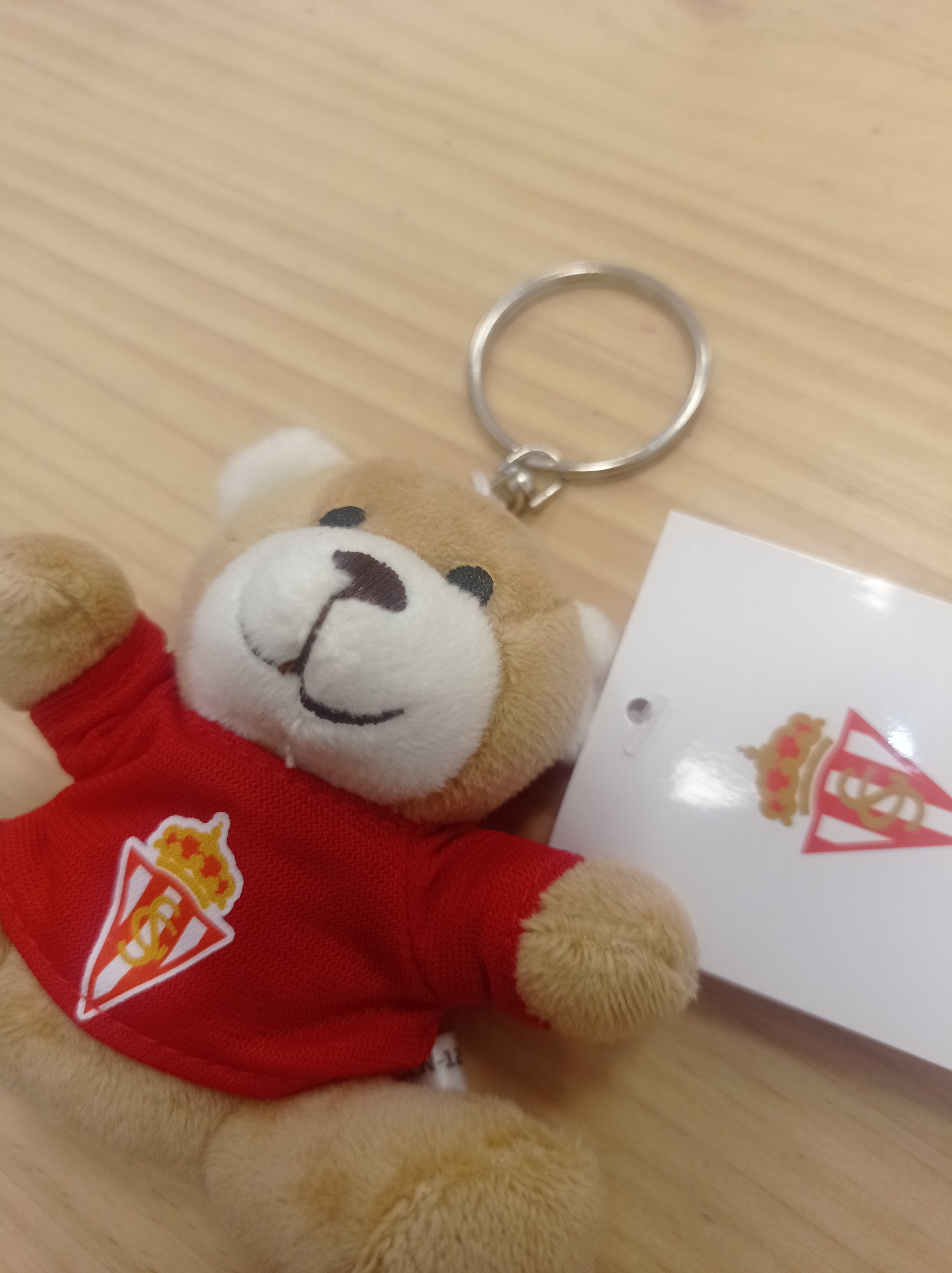 Llavero osito peluche Sporting de Gijón1