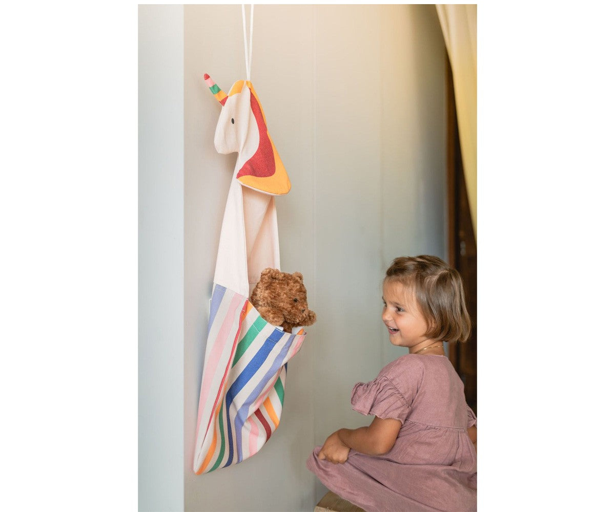 Organizador pared + bolso toto unicornio