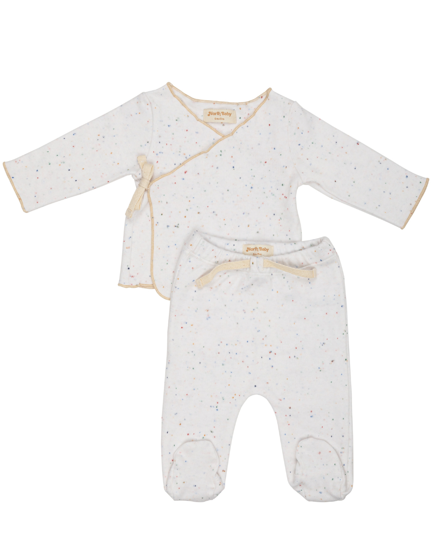 Camiseta y polaina orgánica white milk